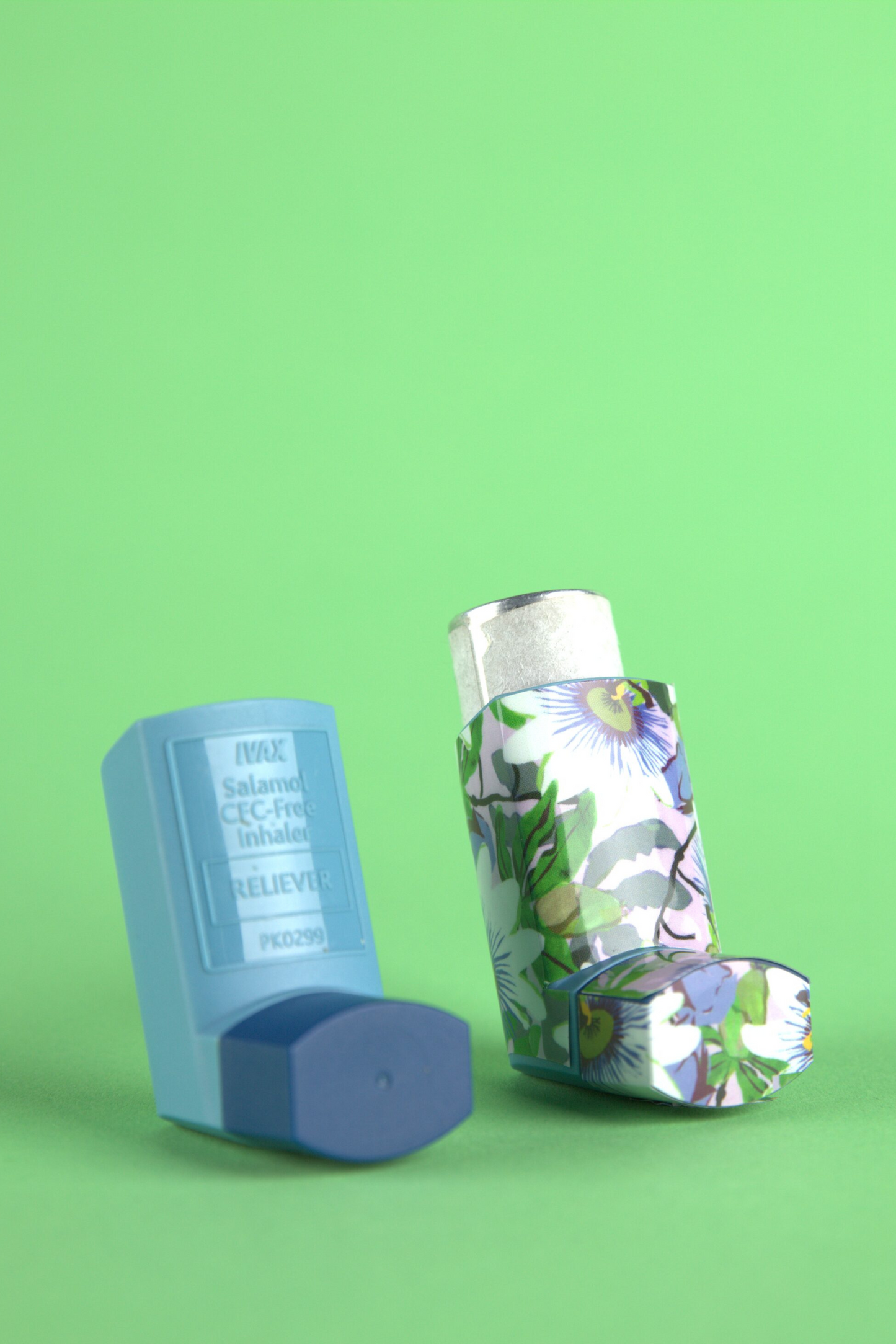 Lilac Floral Asthma Inhaler Decal Sticker