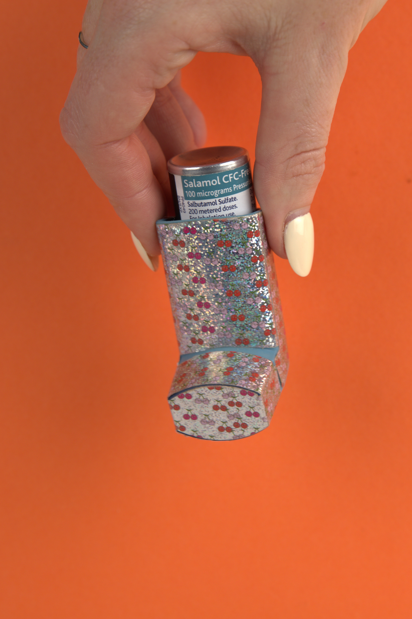 Cherries Glitter Asthma Decal Sticker