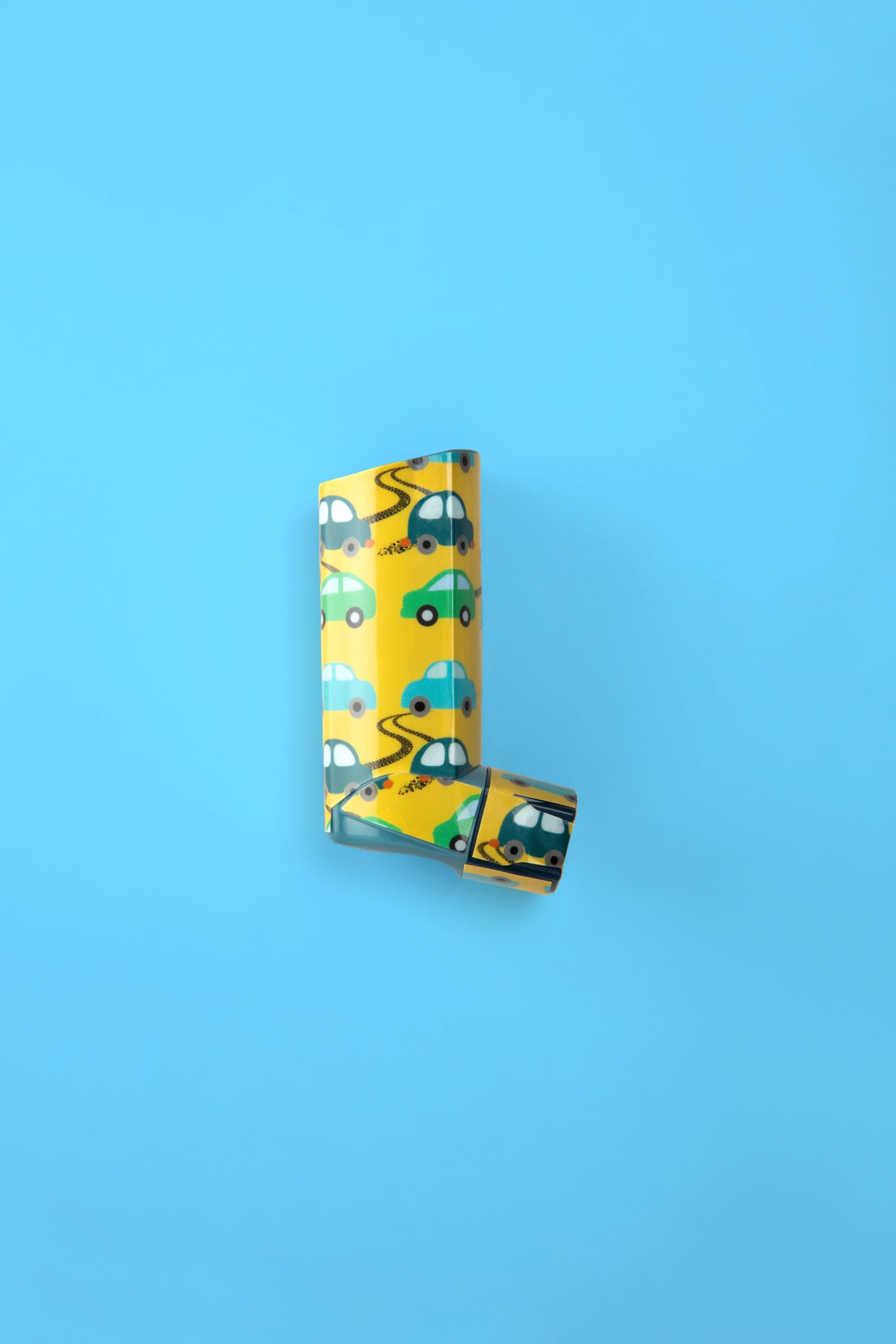 Yellow Car Asthma Print Decal
