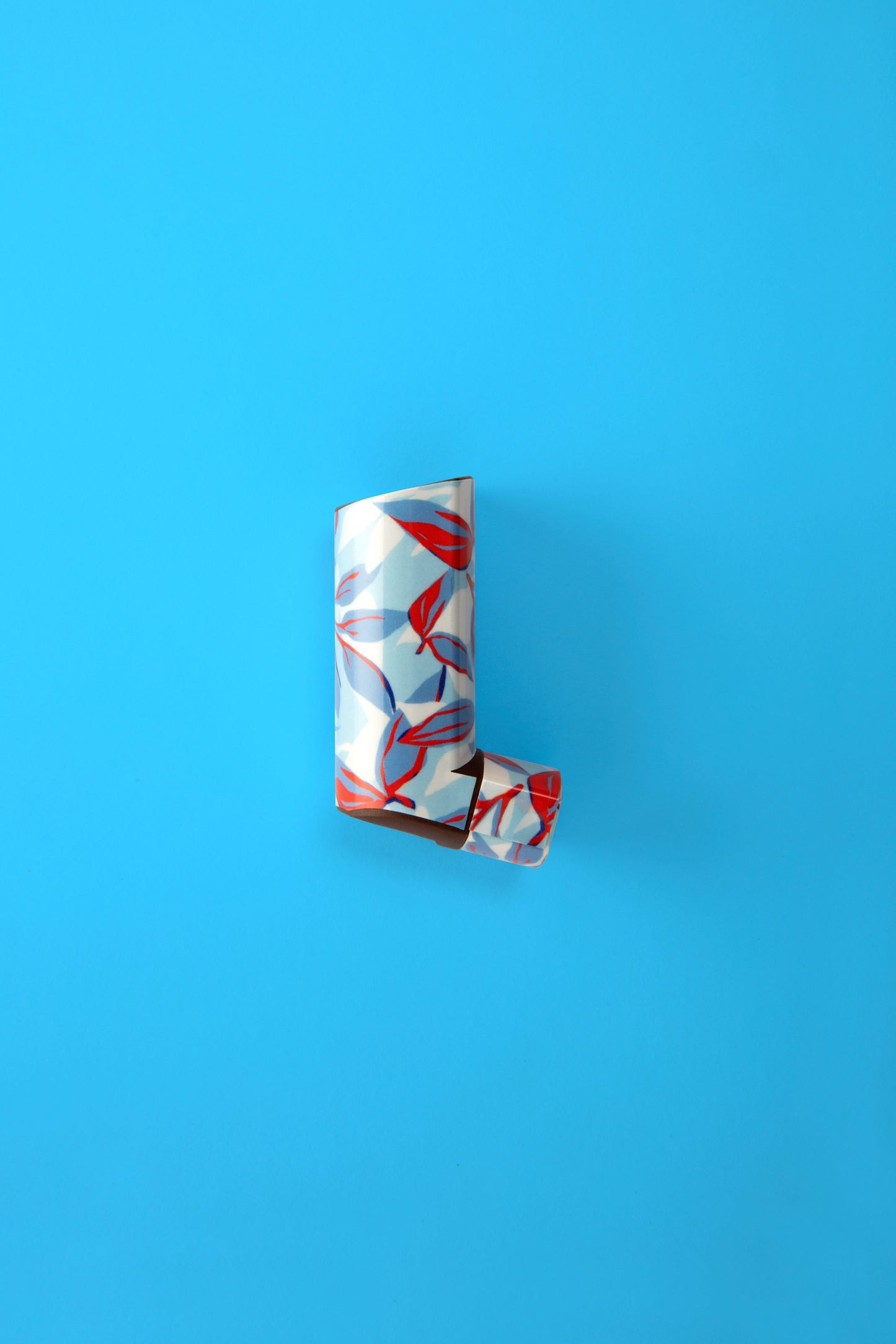 Blue Floral Inhaler Decal Sticker
