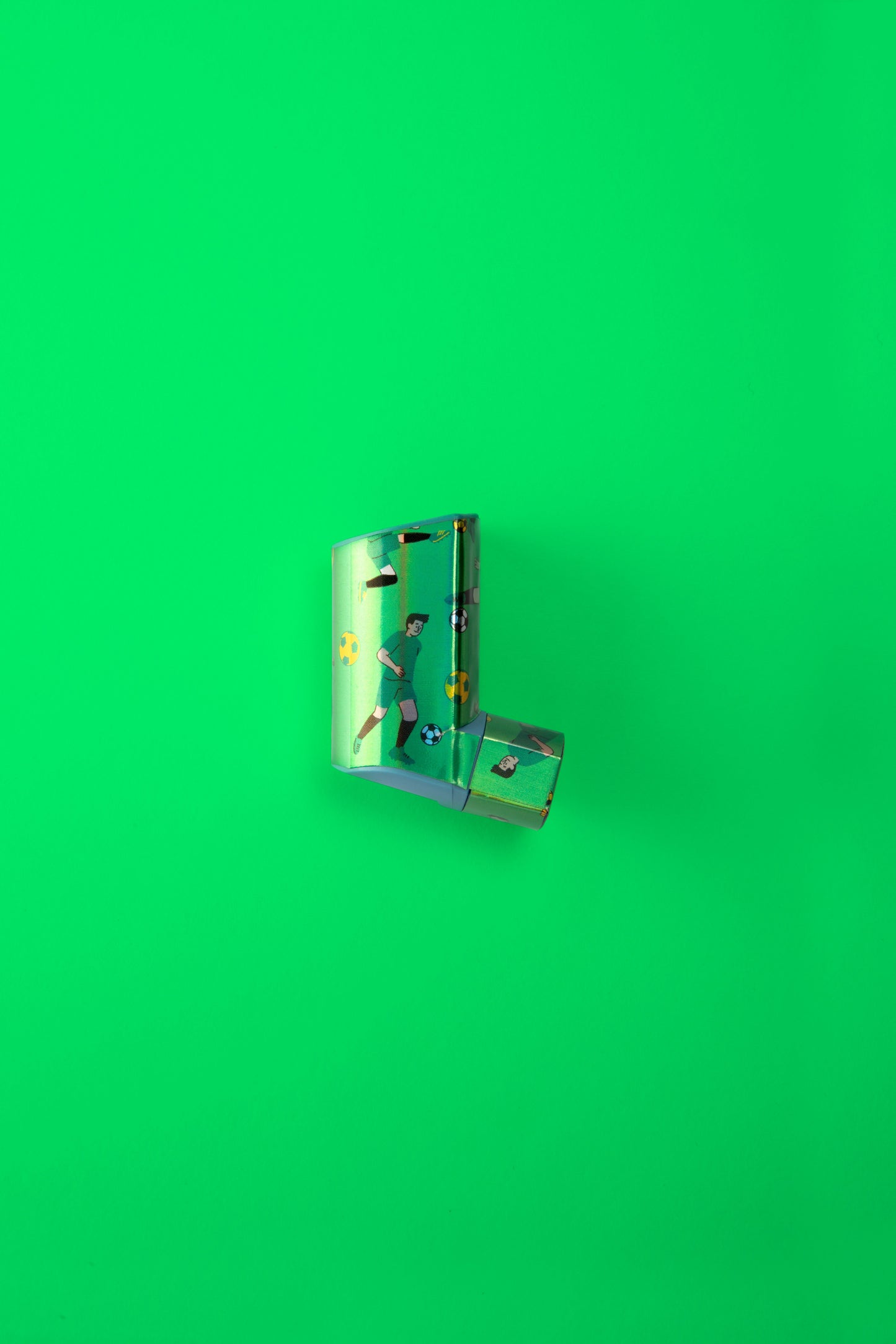 Green Football Asthma Decal