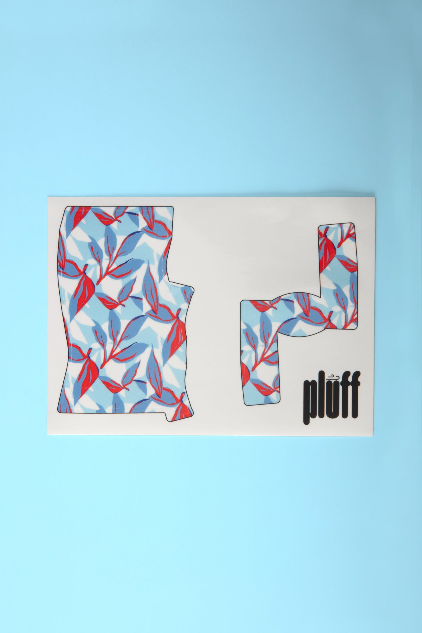 Blue Floral Inhaler Decal Sticker
