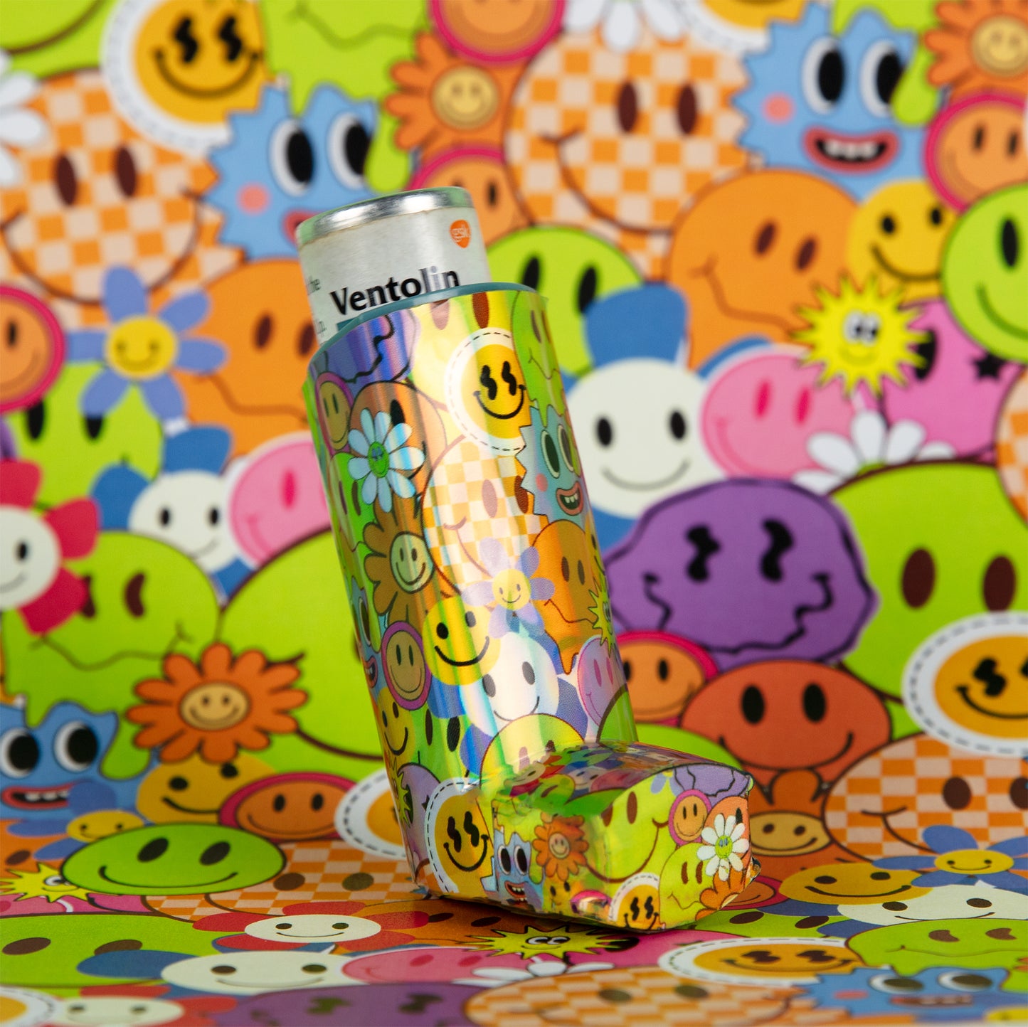 Smiley Asthma Decal