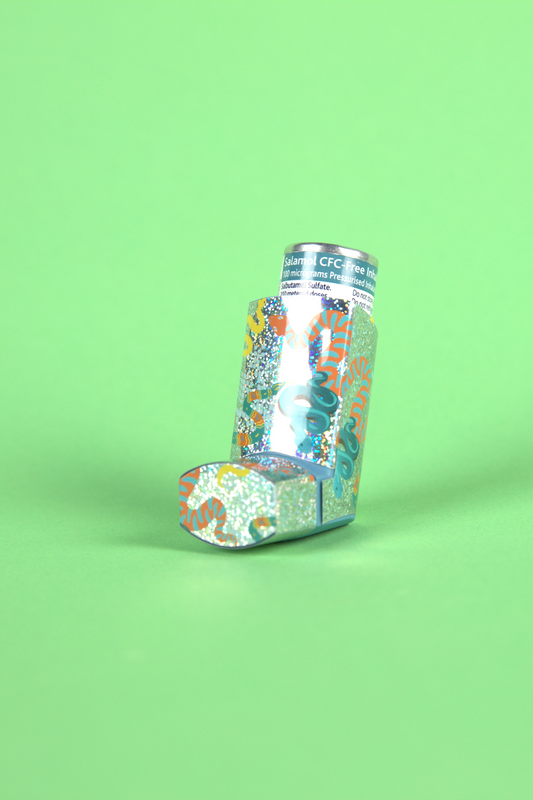 Snakes Glitter Asthma Inhaler Decal Sticker