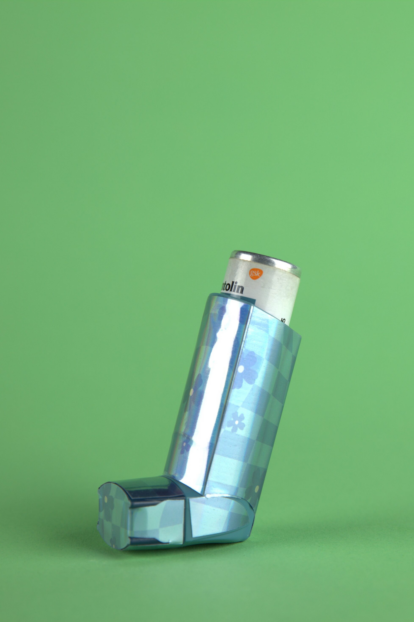 Blue Checked Inhaler Decal Sticker